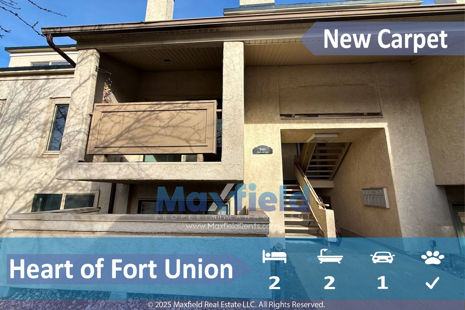 2 BD 2BA Condo - Midvale / Fort Union property image